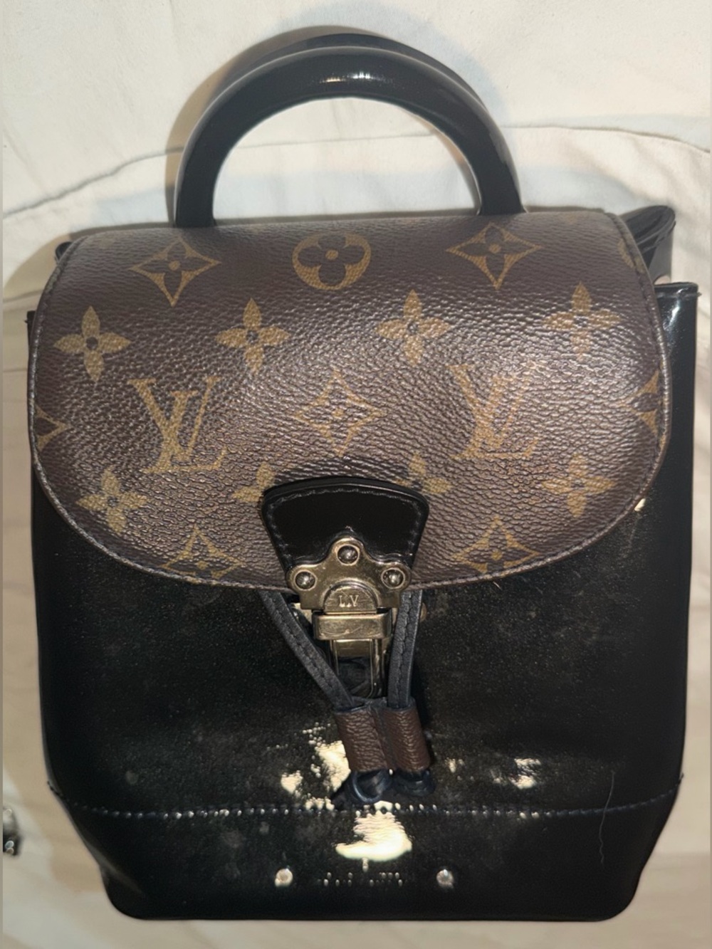Louis Vuitton monogram hot springs mini backpack crossbody black - Picture 7 of 15
